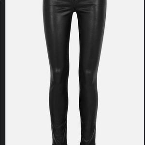 J Brand High Ride Skinny Coated Jean